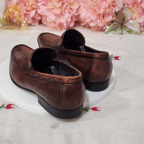 Rush By Gordon Rush Brown Leather Loafer Style Men\'s Slip on Dress Shoes Sz: 9 main image 10